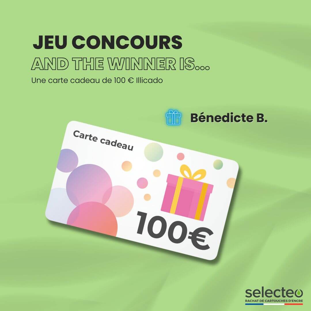 Bénédicte remporte une carte cadeaux de 100€ pour le concours de rentrée Selecteo